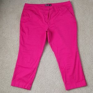 Hot Pink Cropped Pants